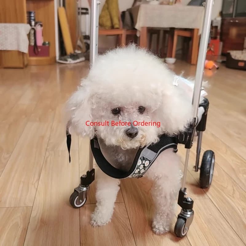 Adjustable Dog For Hind Legs Rehabilitation Training For Disabled Dogs Lightweight Aluminum Support Pet Mobility Cart
