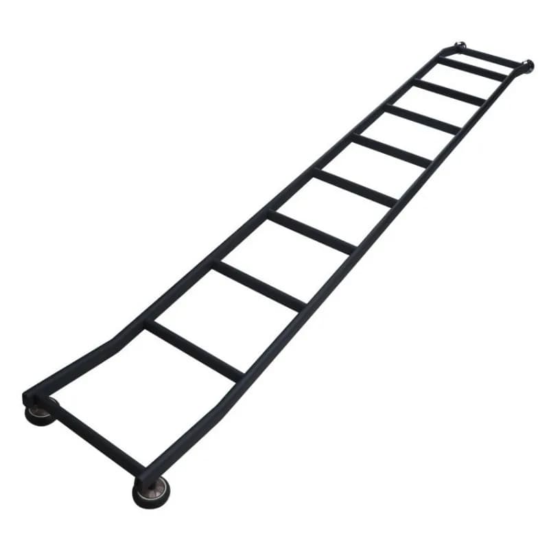 One-word staircase track library wine cabinet high cabinet non-slip ladder y