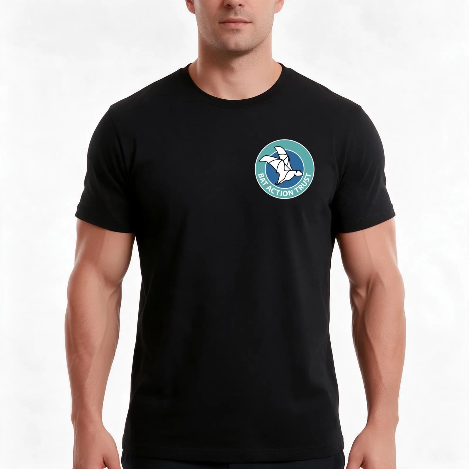 Bat Action Trust - Badge - Detectorists T-Shirt, Summer Casual Cotton Tee, Oversized Streetwear Tops, Vintage Graphic Print