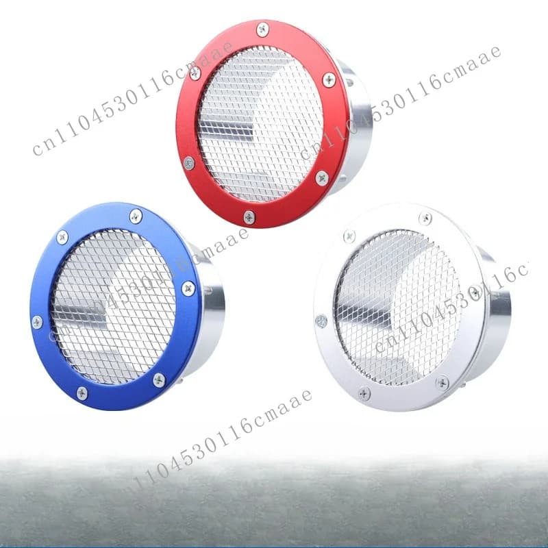 Automobile modification universal 76mm intake trend aluminum alloy with mesh pipe mesh cover trend modification decoration