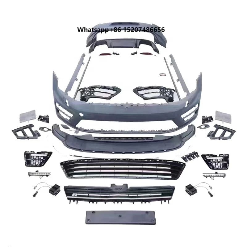 R20 Style Body Kit for   Golf 7 Used Front Bumper Rear Bumper Side Skirts in PP Material