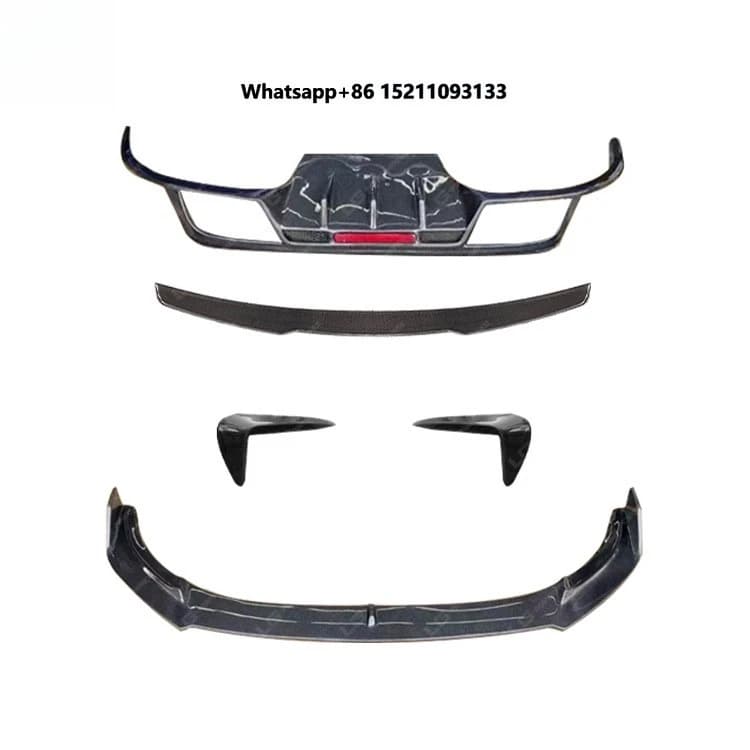 Upgrade Carbon Fiber Body Kit for Jaguar XF Body Kit with Front Lip rare Diffuser Spoiler