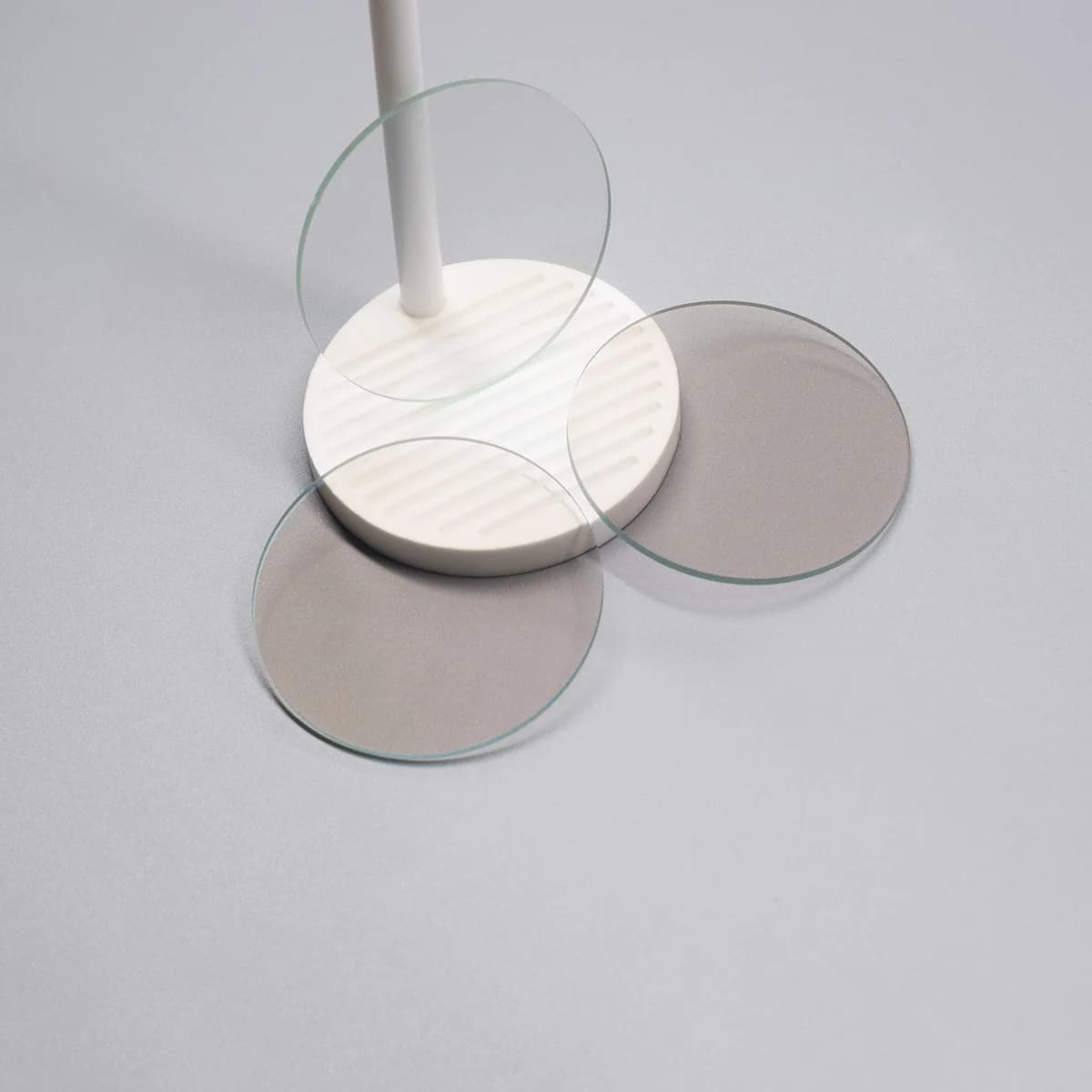 1pc D100mm Round FTO Conductive Glass Wafer Plate Lab FTO Coated Optical Glass Sheet Custom Size 7/14Ohm/Sq