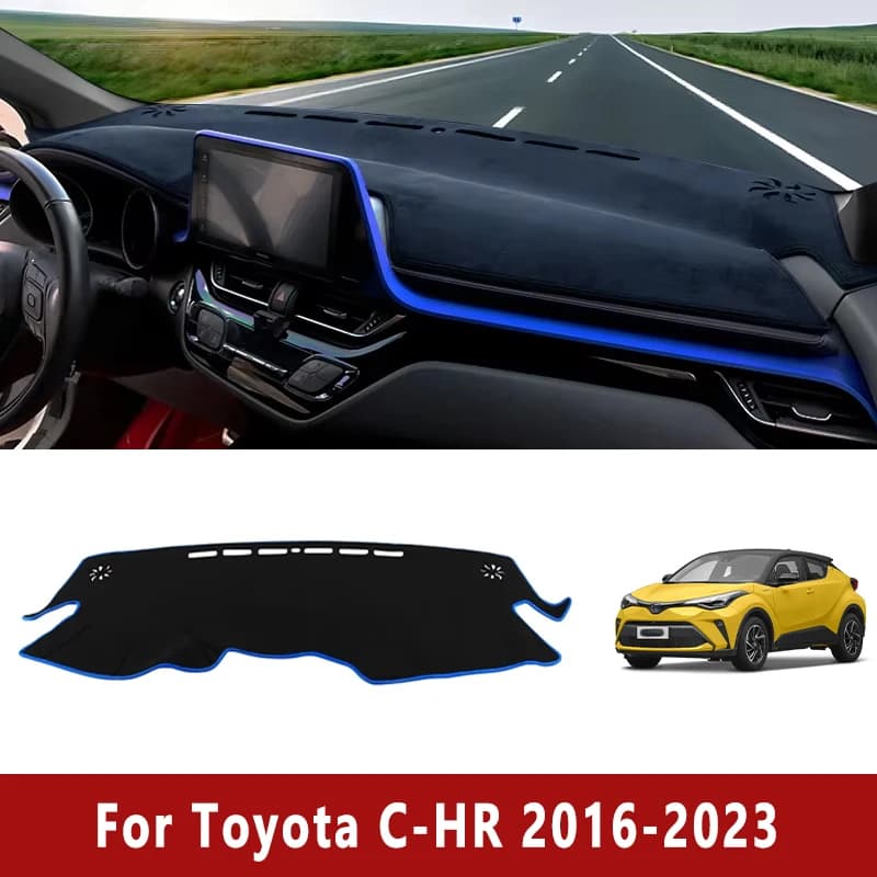 Car Dashboard Sun Shade Mat Instrument Cover Accessories For Toyota CHR C-HR 2016 2017 2018 2019 2020 2021 2022 2023