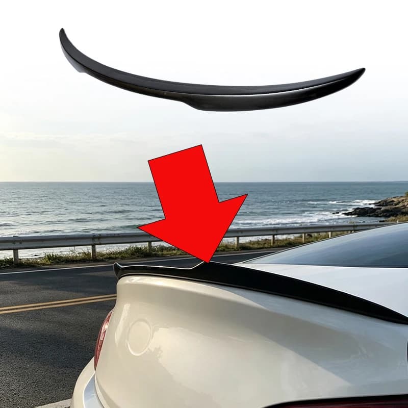 09‑12 Genesis Coupe Blade Style Rear Spoiler Trunk Lid Wing Exterior Body Kit Accessory for 2009‑2012 Hyundai Genesis Coupe Car