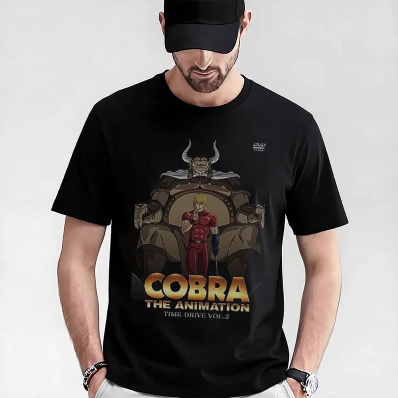 0405 The Space Adventure Cobra gift t shirt The Space Pirate Psychogun Kobura Anime Graphic tee Y2K clothes All size Tops S-6XL