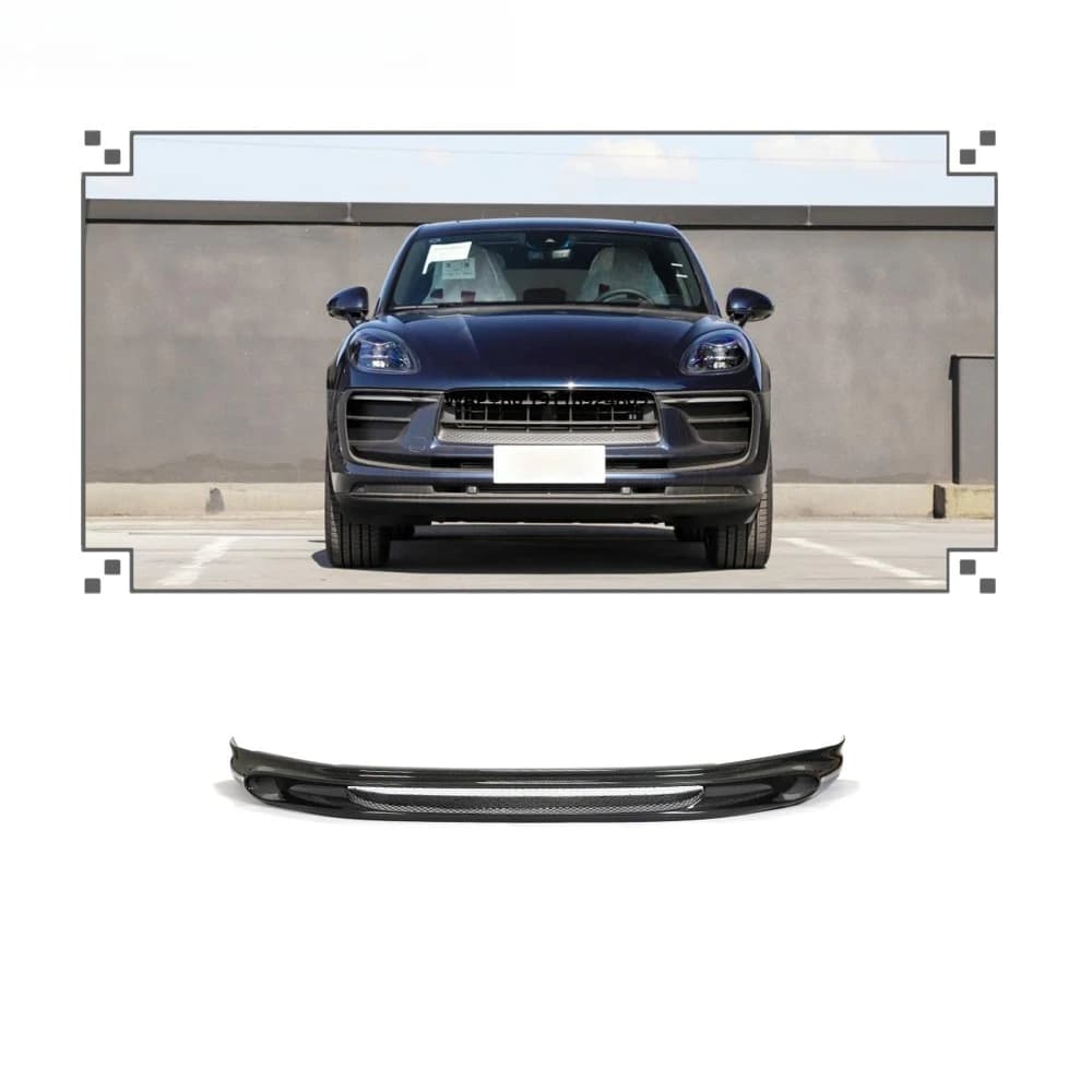 Carbon Fiber Front Bumper Lip for  Macan 2022