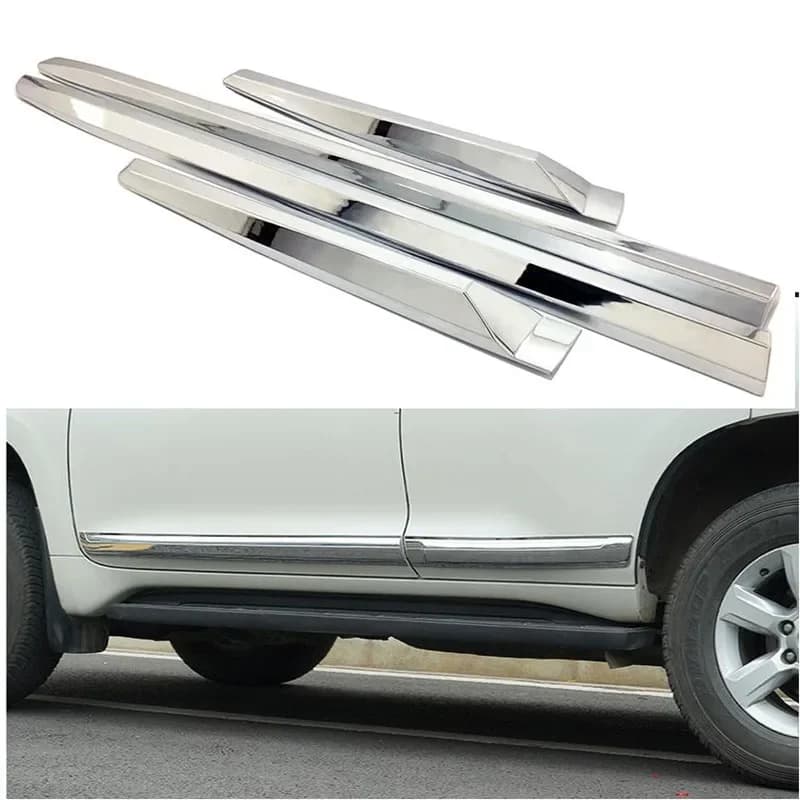 Chrome Car Door Body Side Moulding Cover Trim For Toyota Land Cruiser Prado 150 FJ150 2010 2011 2012 2013 2014 -2018 Accessories