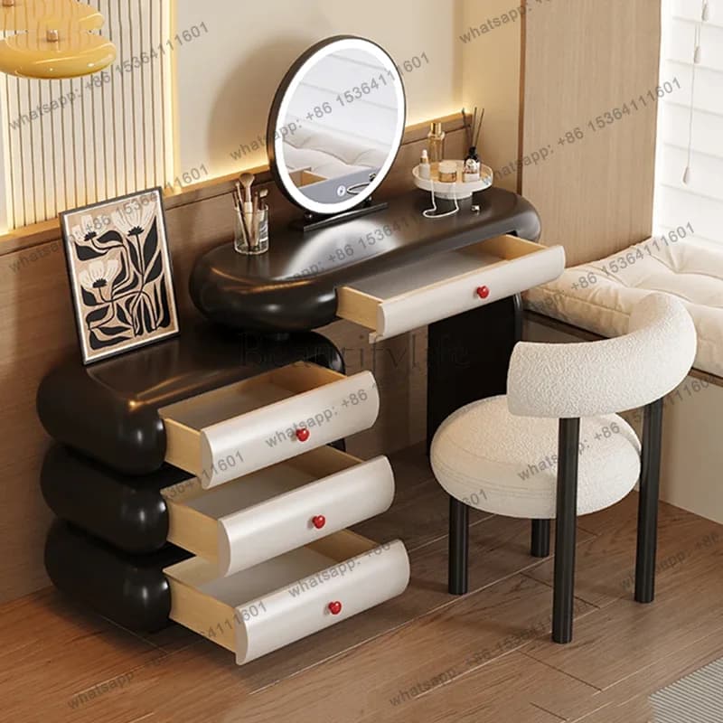 ld Beauty Girl Vanity Table Bedroom Makeup Mirror Storage Drawers Living Room Modern Dressing Table Women Vestidores