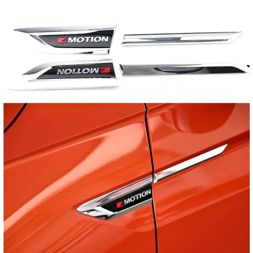 1Set ABS Car Exterior Silver Intake Air Vent Hood Fender Cover Trim Decal Fit For Volkswagen VW Tiguan 2017 2018 Sticker