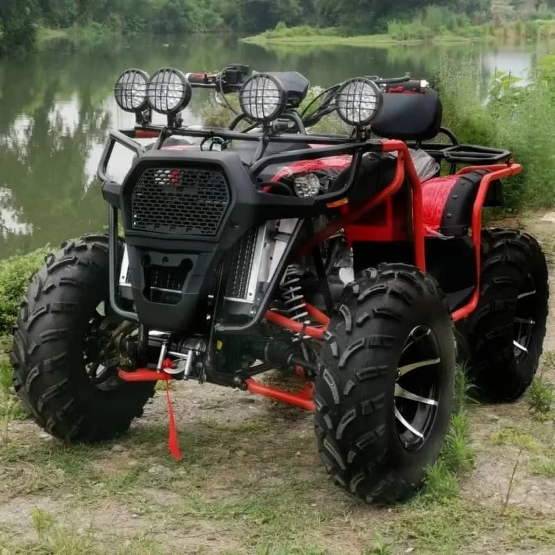 Four-wheeled ATV time-sharing four-wheel drive off-road motorcycle, all-terrain engine differential