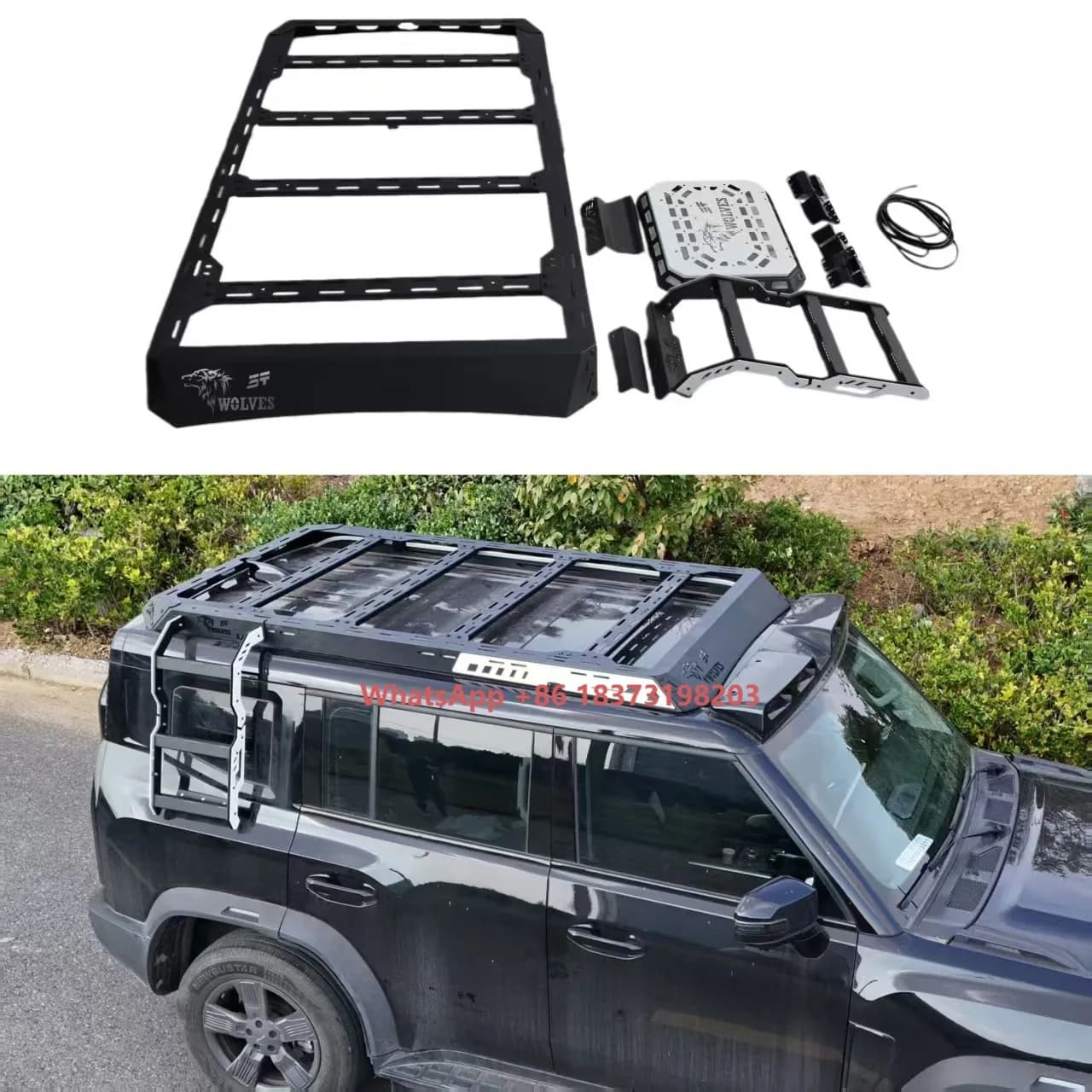 Car Roof Rack Set for JETOUR T2 Traveler - Side Ladder & Roof Platform Included