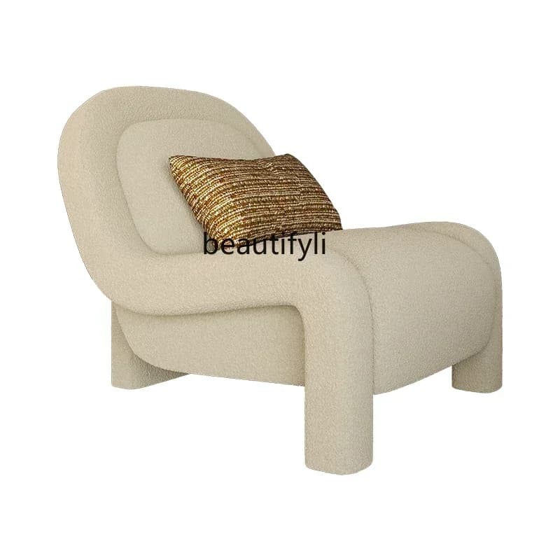 LXModern wabi-sabi wind single chair simple single sofa living room balcony leisure sofa chairSSS