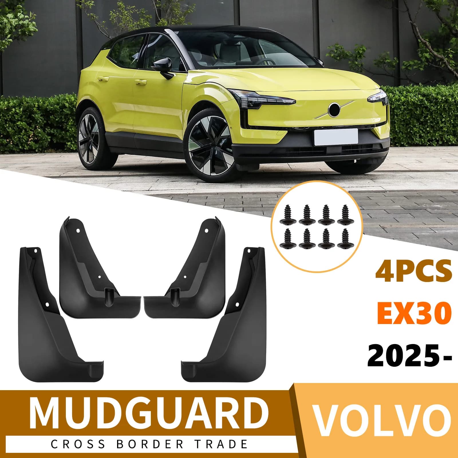 For Volvo EX30 2025 car fender tile supplies fender flares mud flaps 4runner accessories