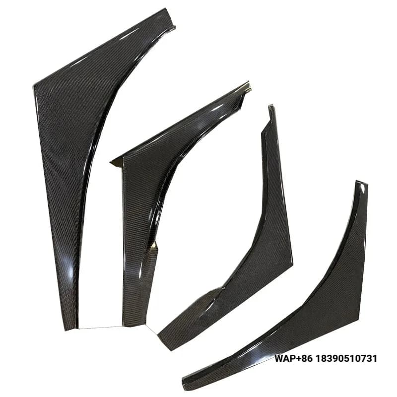 For 2006-2007 Lancer Evolution EVO 7-9 Vtx Universal Canards (4pcs/set) CF Carbon Fiber