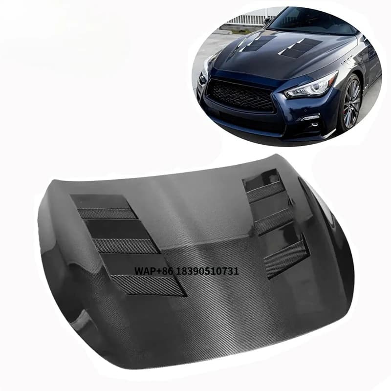 Suitable for 2016+ Models Infiniti Q60 Version High Quality MBJ Opening Carbon Fiber Engine Hood