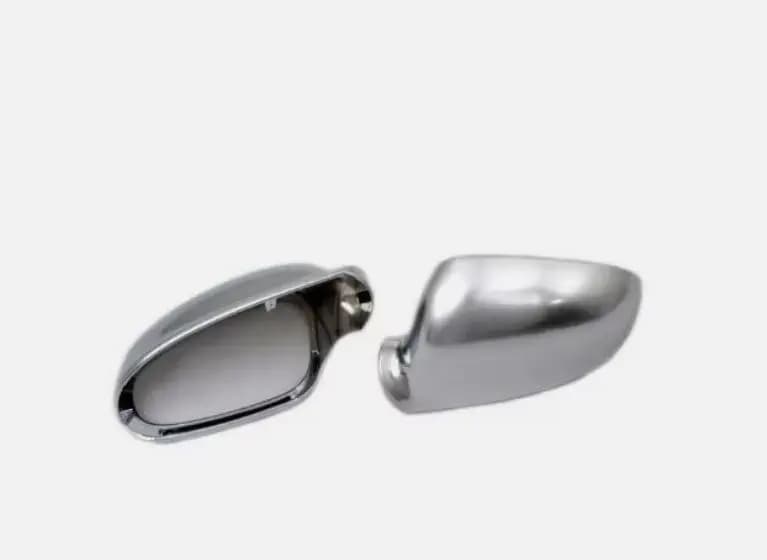 Pair Matt Chrome Side Mirror Cap Replacement for VW MK5 Golf Jetta R32 Sportswagen -Best Value Car Parts