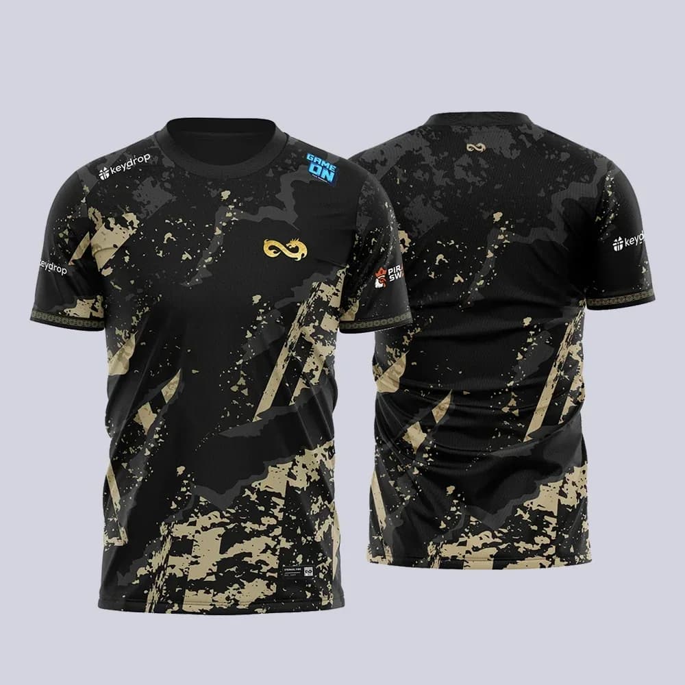 Outdoor Sports Esports Team Eternal Fire 2025CS Competition Training Uniform Unisex Street Super Large Pattern T-shirt
