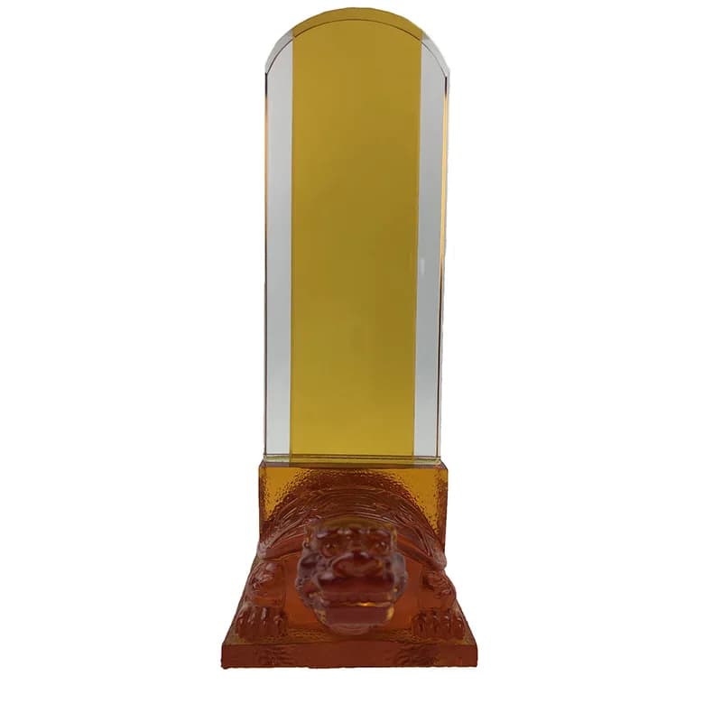 Chinese glazed temple Gongdetang tablet