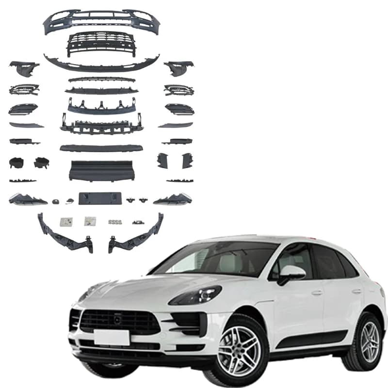 STLF For Porsches Macan 2014-21 Upgraded 95B.2 OE Front Bumper Body Kit Running Lights