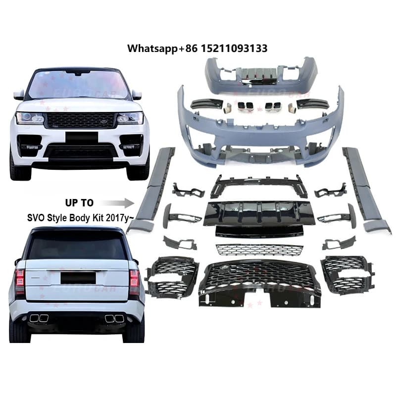 High Quality 2017year Before Range Rover Upgrade to Svo Edition Sport Style Body Kit for