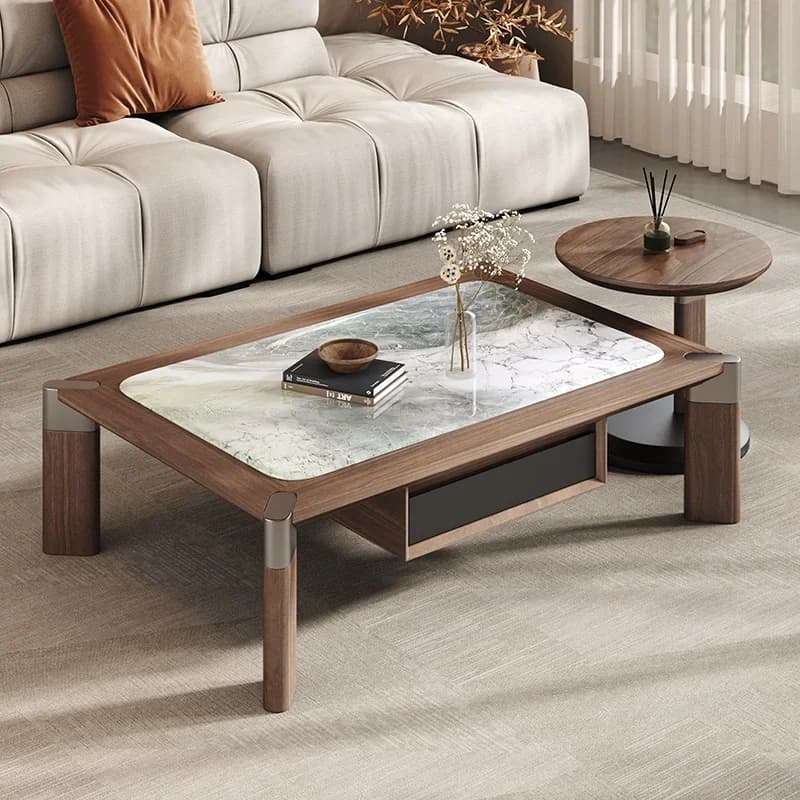 Living Room Minimalist Coffee Table Nordic Storage Unique Drawers Coffee Table Books Italian Mesa Auxiliar Postmodern Furniture