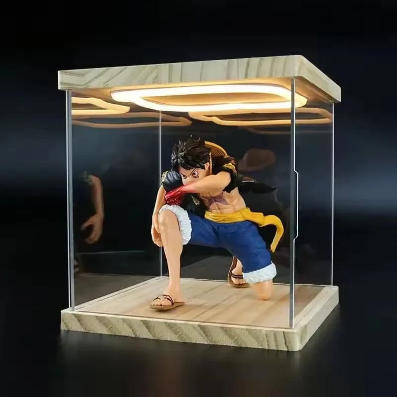 Acrylic Display Box With Light, Suitable For Building Block Models, Dust Cover, Doll With Light, Hand-held Storage Box