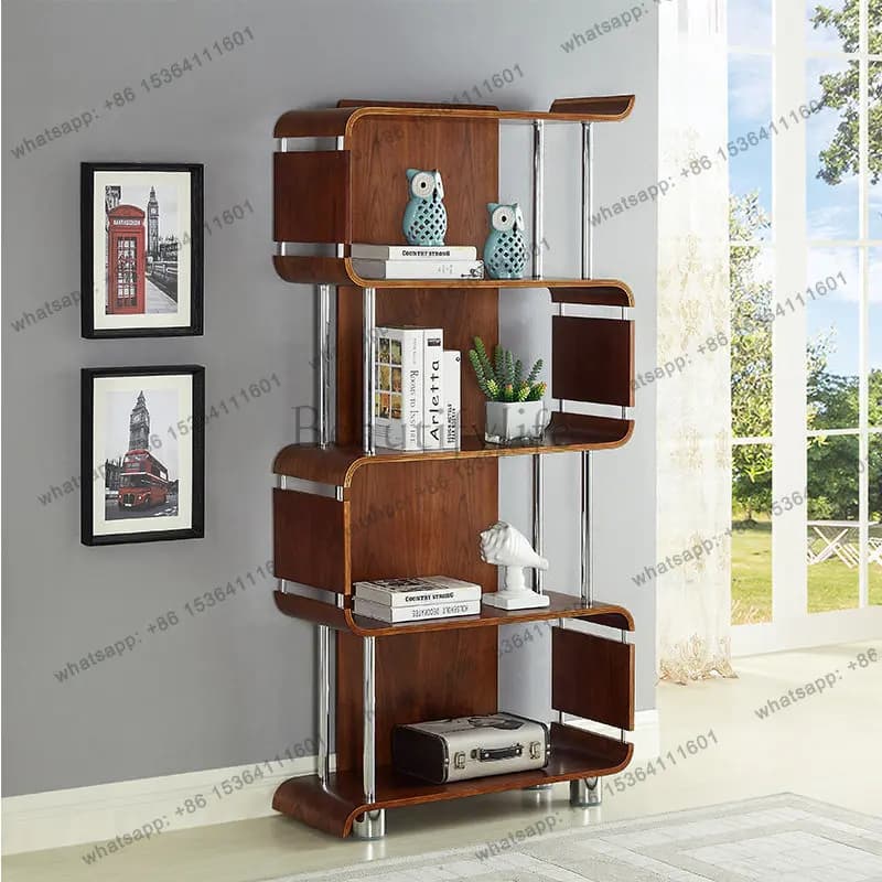 YJ Bookcase Luxury Living Room Cabinets Beauty Large Bookshelves Wine Storage Cabinet Bedroom Modern Vetrina Esposizione Furnitu