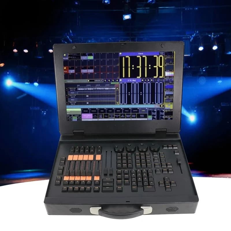 2025 19 Inch Screen Super Industrial Capacitive Touch Panel DMX Controller Dmx512 Lighting Console MA With Flight Case