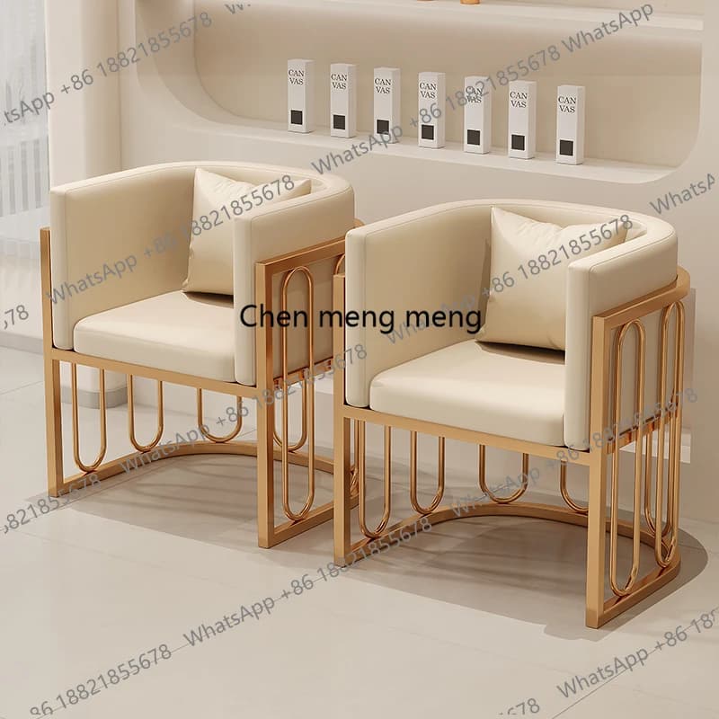 Light luxury sofa chair leisure high-end apartment beauty salon single back chair negotiation reception Furniture Home