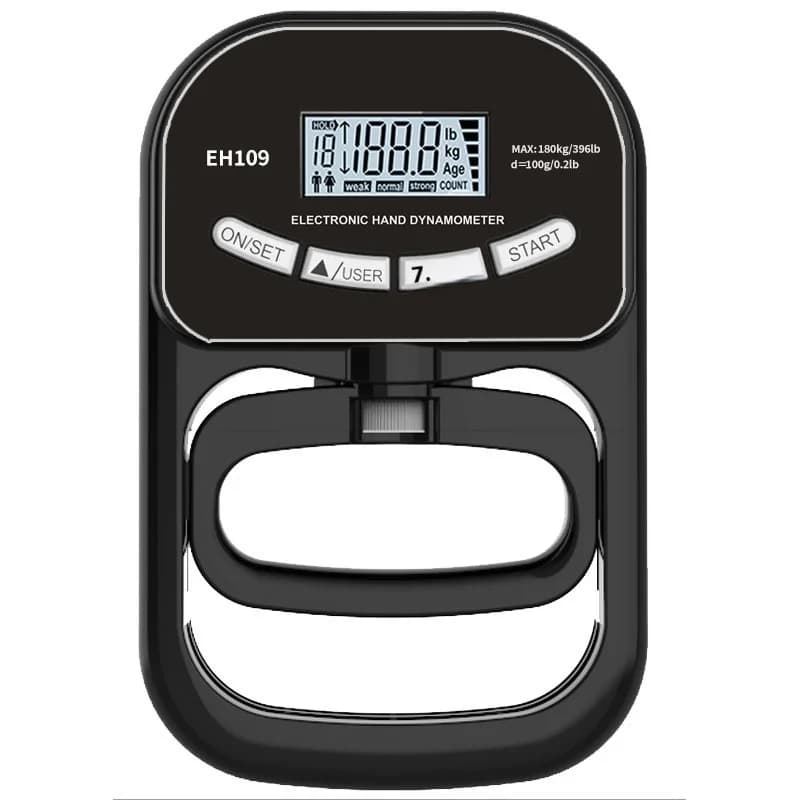 Factory Wholesale Electronic Grip Strength Tester Hand-held Rehabilitation Dynamometer for Arm Strength Evaluation