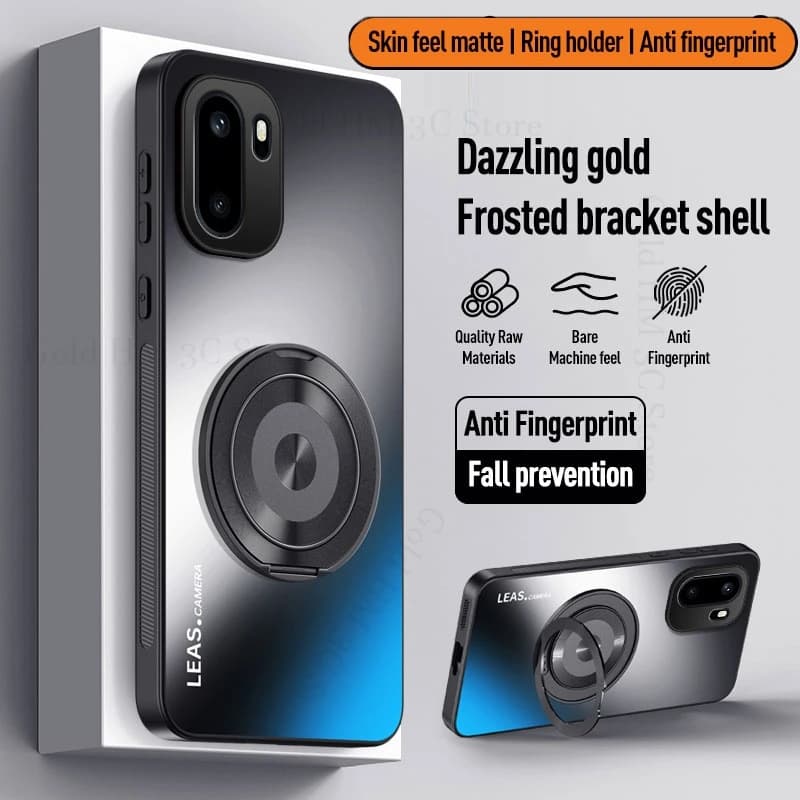 Skin Feel Matte Kickstand Phone Case For OnePlus Ace 6 5 Pro Magnetic Ring Stand Holder Cover Ace 5 Racing ace6 3V 2V 2 3 5 Pro