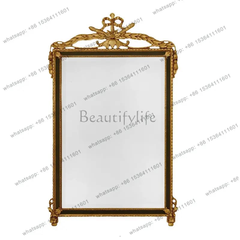 Luxury villa living room decorative mirror home entrance background wall decorative mirror
