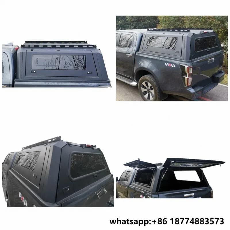 Anti-theft Pickup Hard Top Trunk Canopy with Acrylic Windows