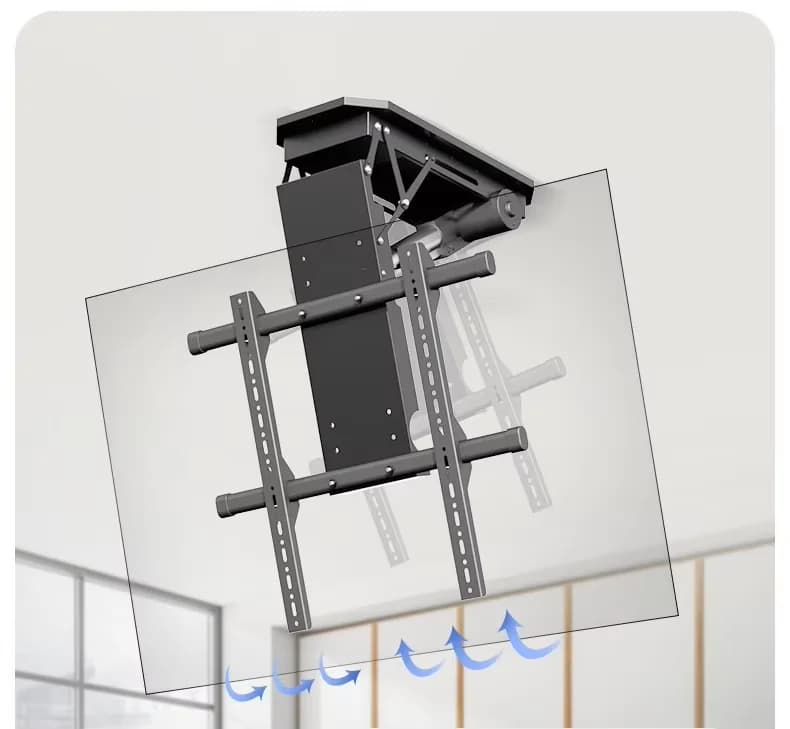Modern 32-85 Inch TV Ceiling Rotating Mobile Stand Infrared Remote Control Electric Adjustable Stand