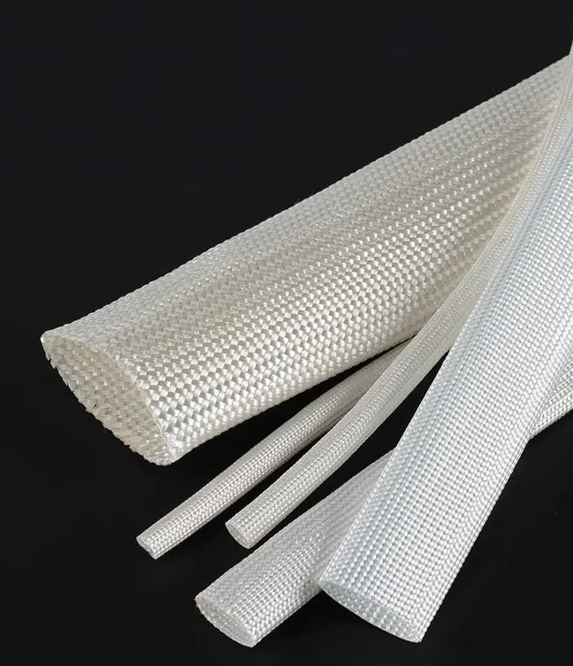 20M High-Temperature Resistant Glass Fiber Induction Heating Coil Sleeve Copper Pipe Flame Retardant for Industrial Use
