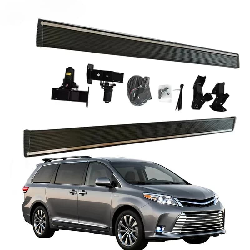 JOESHIER Luxury Full Set Aluminum Alloy Off-Road Protection Electric Power Side Step Running Board for Toyota SIENNA 2011-2020
