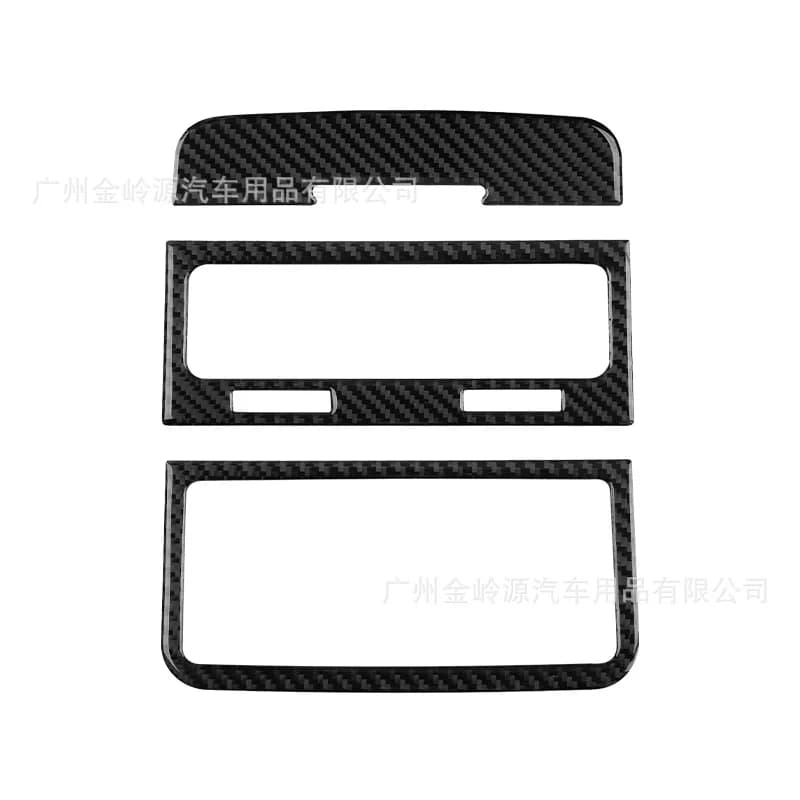 For 11-18 Touareg Carbon Fiber Rear Exhaust Panel Decorative Stickers Car Interior Modification Accessories