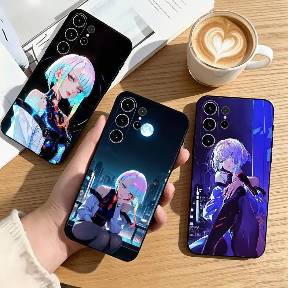 Cyberpunk-K E-Edgerunners  Phone Case For Samsung S25,S24,S21,S22,S23,S30,Ultra,S20,Plus,Fe,Soft Silicone Black Cover Gift