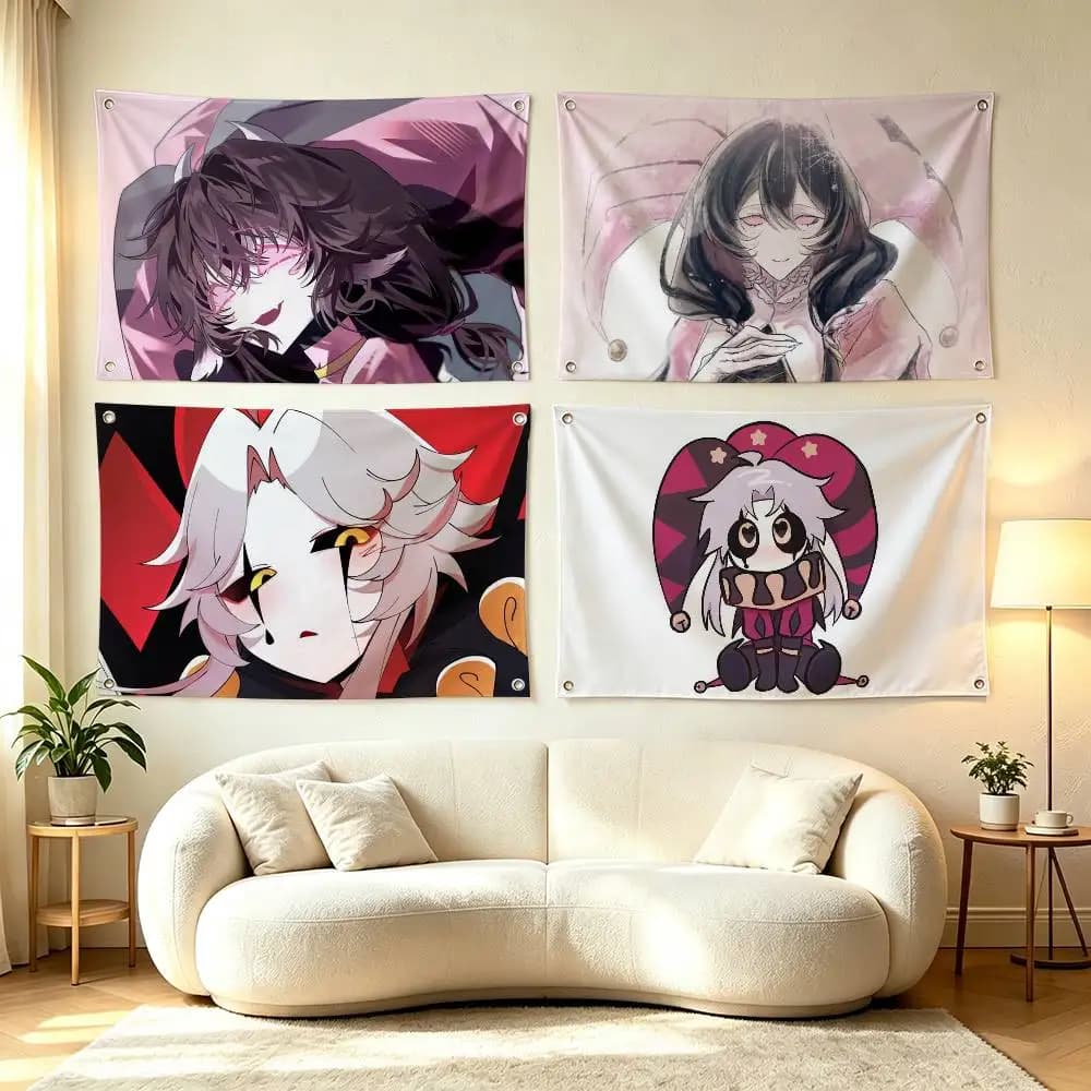 Cartoon The Freak Circus  Flags for Bedrooms Home Decor Items Outdoor Decors Garage Decoration Flaga