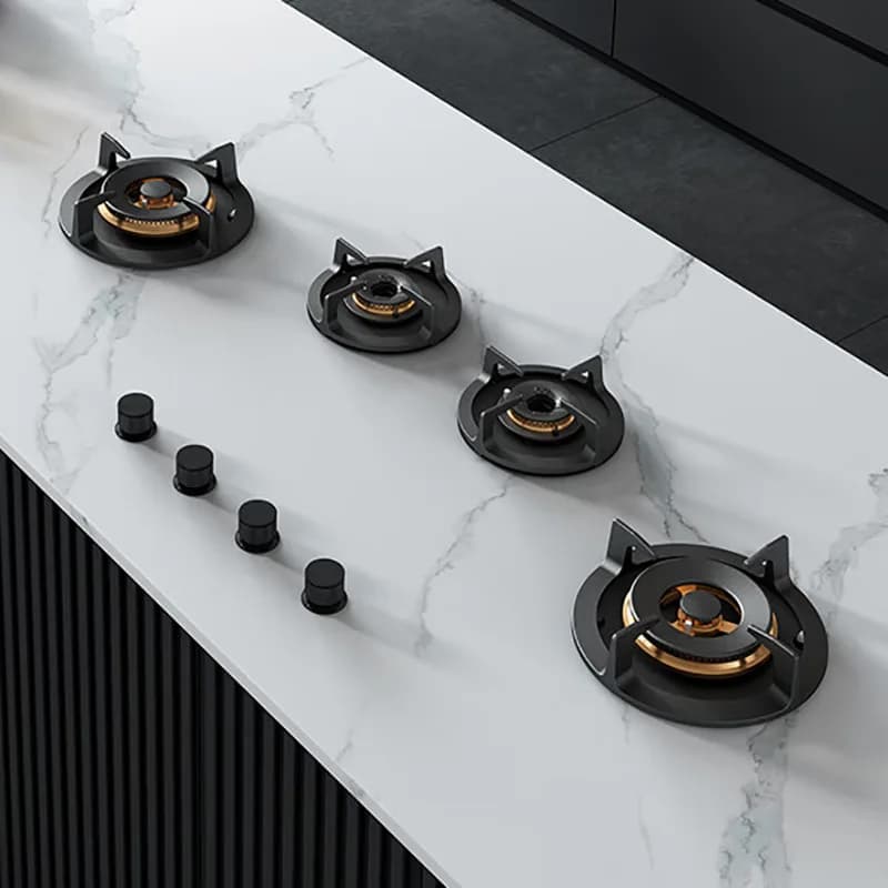 Embedded rock slab stove Hidden four-eye gas stove