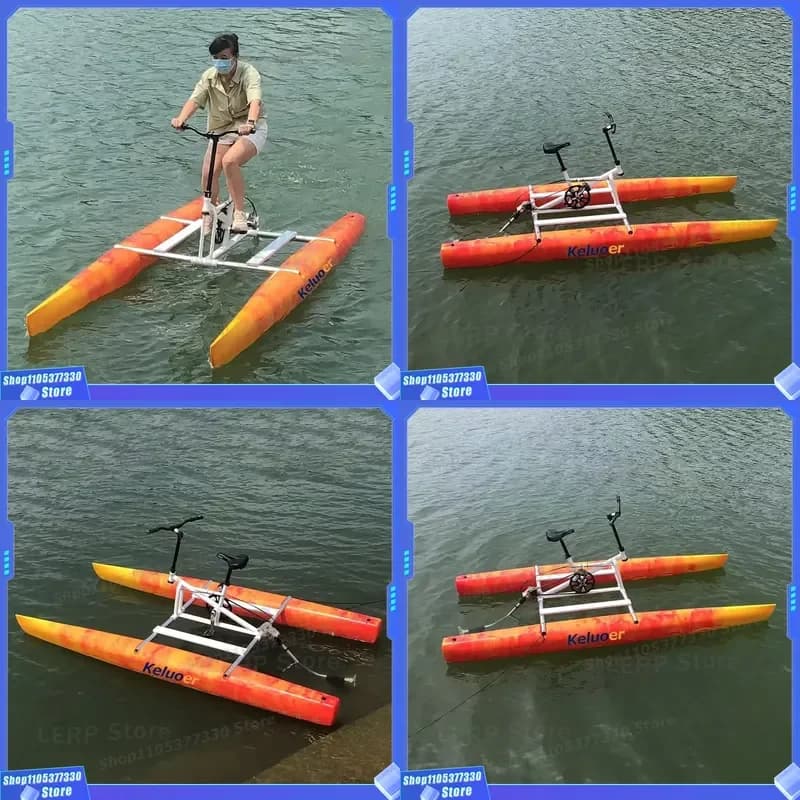 Plastic Aluminum Floating Bike High Quality Water Bike Inflatable Pedal Boat
