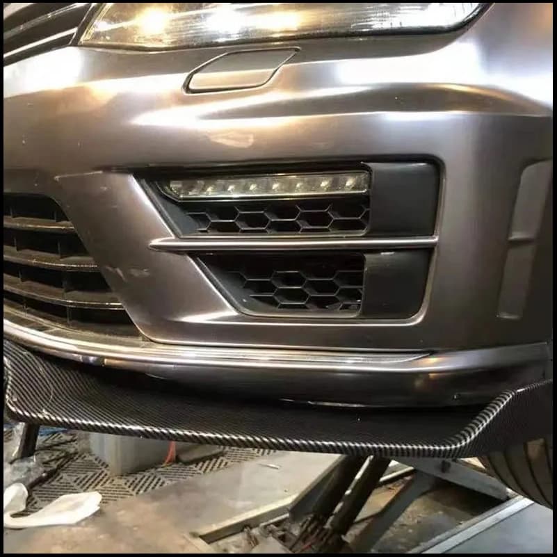 For VW Golf 7 7.5 GTI GTD R R-Line 2013-2020 Front Bumper Lip Diffuser Spoiler Guard Auto Accessories