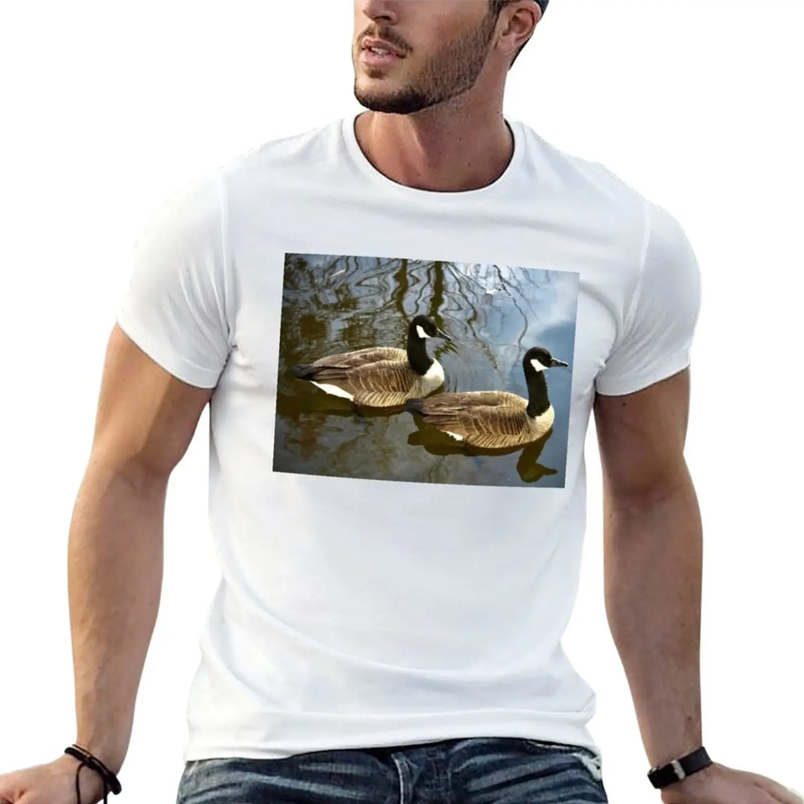 Geese T-Shirt anime stuff sweat Men's t shirts