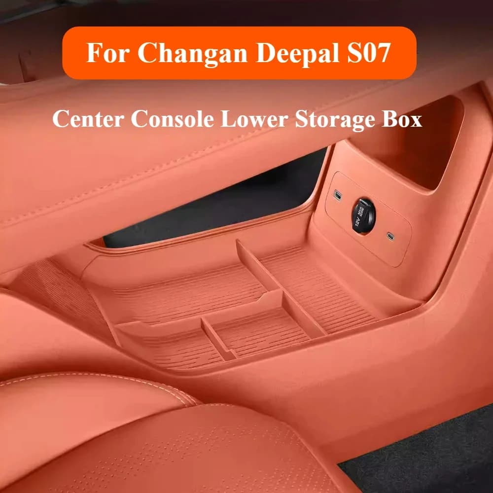 For Changan Deepal S07 Center Console Lower Storage Box Car Organizer Tray Non-Slip Interior Storage Organizer