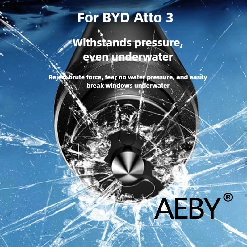 AEBY For BYD Atto 3 Smart Driving Edition 2025 Window Breaker Glass Cutter,Emergency Escape Tool,Car Safety Hammer, Escape Tool