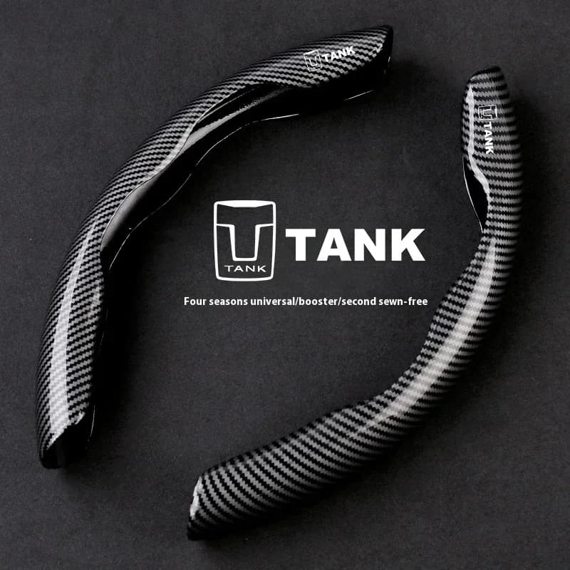 For Tank GWM WEY Tank 300 Tank 400 Tank 500 Tank 700 Tank 800  Auto Accessories Car Carbon Fiber Texture Steering Wheel Cover