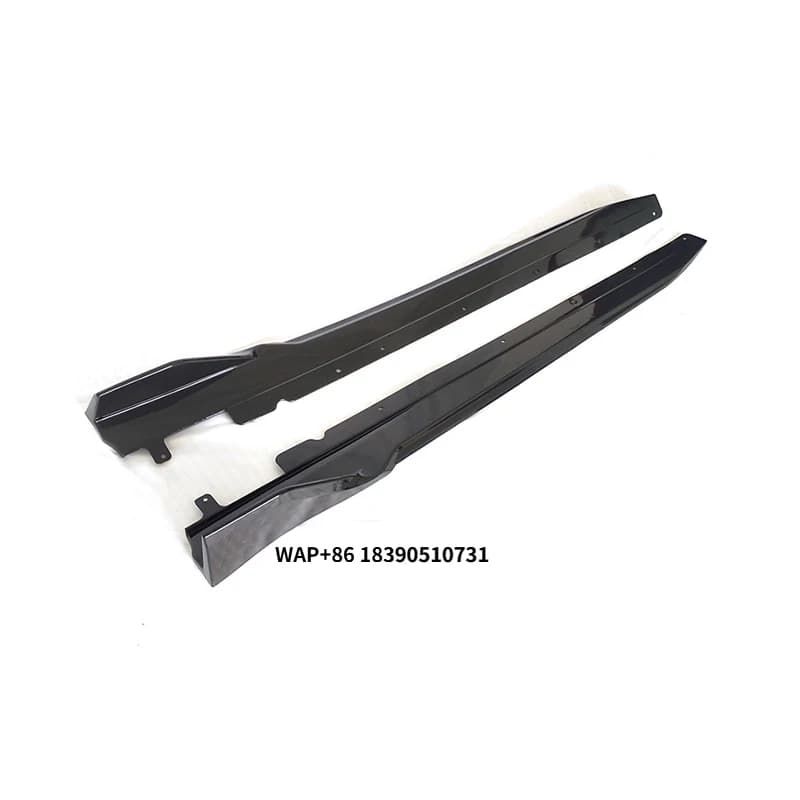 Standard Quality Gloss Black Carbon Fiber Athletic Competition Black Warriors Side Skirts for 4 Series G22 2021-2025