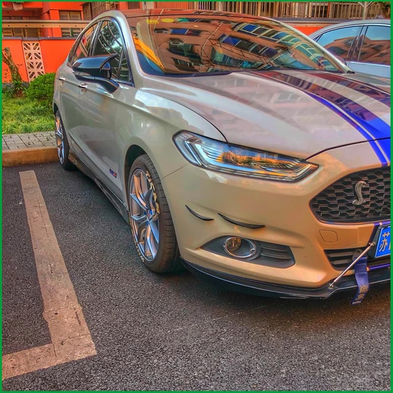 Car Styling For Ford Mondeo 2013-2019 Rearview Mirror Cover Caps Trim With Horn Auto Parts Accessories