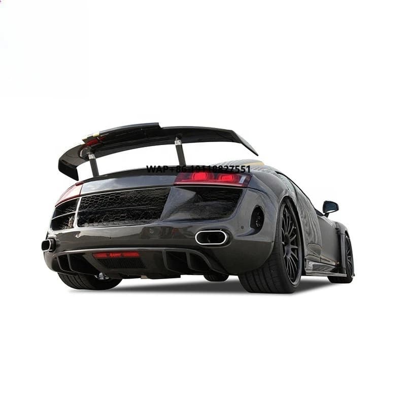 Cheapest Price  PPI Style Carbon Fiber Rear Trunk Spoiler Wing For R8